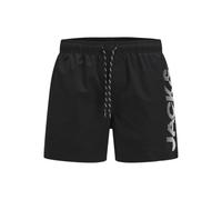 JACK & JONES JPSTMAUI JJSWIM Short de Bain pour Homme avec Logo épissé Tailles S M L XL XXL, Noir, L