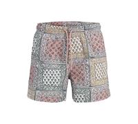 Jack & Jones Jpstmaui Shell AOP Reg Jpstmaui Shell AOP Short de Bain pour Homme (1 pièce), Rose cendré, L