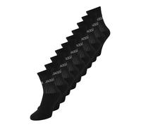 Jack & Jones Junior Chaussettes 'JACREGEN' noir / blanc, Taille 33-37