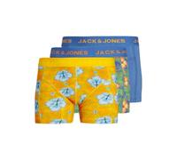 JACK&JONES JUNIOR JACHAWAII Trunks 3 Pack JNR Caleçon Boxeur, Palace Blue/Pack:High Visibility-Irish Green, 8 Ans Garçon