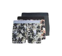JACK&JONES JUNIOR JACJONAH Flower Trunks 3 Pack SN JNR Caleçon Boxeur, Forest Night/Pack:Glacier Lake-Black, 164 Garçon