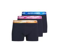 JACK&JONES JUNIOR JACLUCA Solid Trunks 3 Pack JNR Caleçon Boxeur, Navy Blazer/Pack:Navy Blazer-Navy Blazer, 8 Ans Garçon