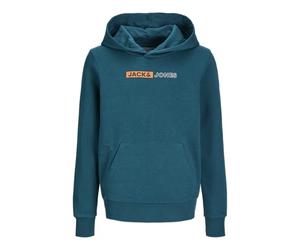 JACK&JONES JUNIOR JJEPLAYER Sweat Hood Noos JNR, Sweatshirt à Capuche Garçon, Deep Teal,