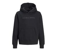 Jack & Jones Junior Jjestar JJ Sweat à Capuche Noos JNR Sweatshirt, Noir/Coupe : Ample, 152 cm Garçon