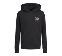 JACK&JONES JUNIOR JJESWIFT Sweat Hood Noos MNI, Sweatshirt à Capuche Garçon, Black,