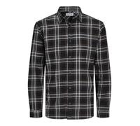 JACK&JONES JUNIOR JJJOSHUA Fall Flannel Shirt LS JNR Chemise, Black/Checks:Checks, 176 Garçon