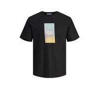 JACK&JONES JUNIOR Joraruba Sunset Branding Tee SS JNR T-Shirt, Noir, 152 Garçon