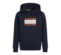JACK&JONES JUNIOR JORFREDERIKSBERG Box Sweat Hood SN JNR Sweatshirt à Capuche, Sky Captain, 140 Garçon