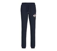 JACK&JONES JUNIOR JPSTELOGO Sweatpants 2COL 24/25 Noos JNR, Pantalon De Sport Garçon, Navy Blazer/Print:White + MARMELADE,