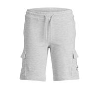JACK&JONES JUNIOR Jpstswift Cargo AUT JNR Short de Sport pour garçon, Blanc-Gris, 116