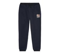 Jack & Jones Junior Pantalon 'JPSTElogo' bleu nuit / orange foncé / blanc cassé, Taille 152