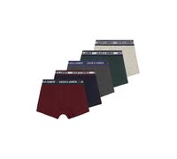 Jack & Jones Junior Sous-vêtements bleu marine / gris foncé / vert foncé / lie de vin, Taille 176