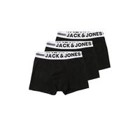 Jack & Jones Junior Sense Trunks 3-Pack Noos Jr Short, Noir (Black Detail: Black & Black), 152 (Lot de 3) Garçon