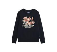 Jack & Jones Junior Sweat bleu nuit / rouille / blanc, Taille 140