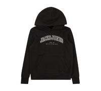 Jack & Jones Junior Sweat 'CALEB' noir / blanc, Taille 140