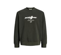 Jack & Jones Junior Sweat 'Club Branding' gris foncé, Taille 176