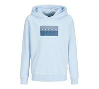 Jack & Jones Junior Sweat 'JCOFusion' bleu fumé / saphir / bleu clair / blanc, Taille 164