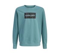 Jack & Jones Junior Sweat 'JJCole' émeraude / noir / blanc, Taille 128