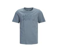 Jack & Jones Junior T-Shirt 'JJEcorp' opal / bleu-gris, Taille 140