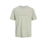 Jack & Jones Junior T-Shirt 'JJESTAR' mastic / noir, Taille 164