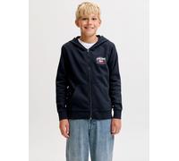 Jack & Jones Junior Veste de survêtement bleu marine / rouge clair / blanc, Taille 152