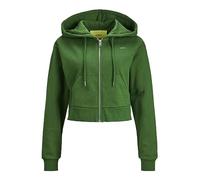 Jack & Jones Jxabbie Reg Ls Every Zip Hood SWT Noos Sweatshirt à Capuche, Femme, Formal Garden/Print:Medium Green Jjxx Logo, XS