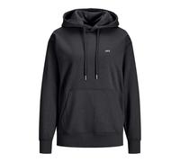 JACK & JONES Jxabbie Rlx Ls Every Hood Swt Noos Femme Sweatshirt à capuche, Noir/Imprimé : Logo Jjxx Blanc, M