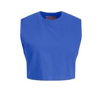Jack & Jones Jxalvira Slim SL Crop Every Tee JRS Sn T-Shirt pour Femme, Blue Iolite, L