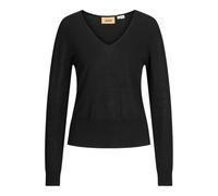 Jack & Jones Jxathena Noos Pull à col en V Tricot, Noir, XS Femme