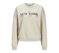 Jack & Jones JXCILLA Sweat-Shirt pour Femme, Beige Clair, M