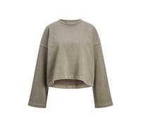 Jack & Jones Jxelizabeth Loose Ls Short Crew SWT Maillot de survêtement, Morel/détail : Lavage Acide, M Femme