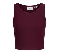 JACK & JONES Jxfallon STR SL Rib Top JRS Noos, Bordeaux, L