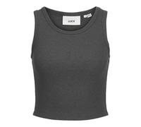 DÃ©bardeur crop cÃŽtelÃ© femme Jack & Jones Fallon STR Gris M