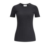 Jack&Jones JXFRANKIE STR SS Rib Tee JRS T-Shirt pour Femme, Noir, Taille XS, Schwarz, XS