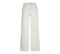 Jack & Jones JXGELLY Pantalon Large en Velours côtelé pour Femme Blanc foncé 28/34, Bone White, 28W x 34L