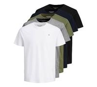 JACK & JONES Homme Jorjxj Tee Crew Neck 5mp T-shirt, Blanc., L EU
