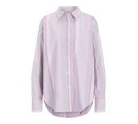 JACK & JONES Jxjamie Ls Relaxed Poplin Shirt WVN Noos Chemise, Fuchsia Red/Stripes:Multi, M Femme
