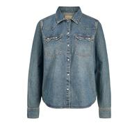 JACK & JONES Jxjules Ls Denim DNM Ln T-Shirt, Denim Bleu médium, XS