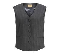 JACK & JONES Jxmary Brushed Waistcoat TLR Gilet de Costume, Gris foncé mélangé/Rayures : Gris Clair, XS Femme