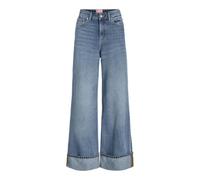 JJXX Jxtokyo Wide Fold Hw Jeans R254 DNM Sn, Denim Bleu médium, 29W / 32L Femmes