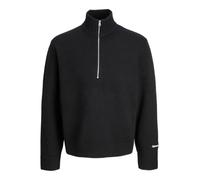 JACK & JONES Jornorrebro Tricot Demi-zippé pour Homme, Noir, 4XL