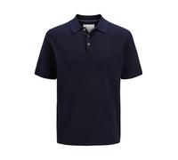 JACK & JONES Knit Jprcccooper Polo en Tricot SS Pls, Bleu Nuit, 5XL Hommes