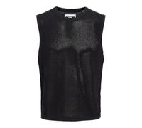 JACK & JONES Knit Mesh Tank Top Débardeur en Maille Jcoserenity, Noir, XL Homme