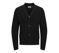 JACK & JONES Knit V-Neck Jjconnor Cardigan tricoté à col en V, Noir, XS Homme