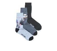 JACK & JONES Landscape Socks 3 Pack Jacskiing Lot de 3 Paires de Chaussettes Paysage, Bleu Ciel, Taille Unique Homme