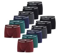 JACK & JONES Lot de 12 boxers pour homme Basic Trunks Boxer Stretch Sous-vêtements Style rétro Coton Tailles S M L XL XXL 3XL 4XL 5XL 6XL 7XL 8XL, Mélange de couleurs 2., 5XL