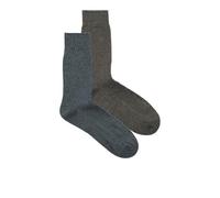 JACK & JONES Lot de 2 paires de chaussettes Jac Premium Noos pour homme, Taupe, taille unique