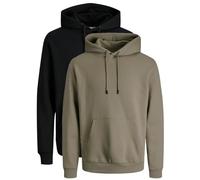 JACK & JONES Lot de 2 sweats à capuche pour homme, M
