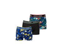 JACK & JONES Lot de 3 Boxers Cerisier/Bleu Homme