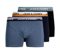 JACK & JONES Lot de 3 boxers pour homme Shorts Trunks, Couleur: Multicolore, Taille de sous-vêtements: L, Article: - Black/Navy blaze3